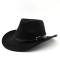 Belt Decoration Suede Curling Western Cowboy Hat Top Hat