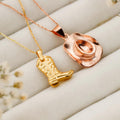 Cowboy Chic Necklace Set – 925 Sterling Silver Hat & Boots Jewelry for Bold Style