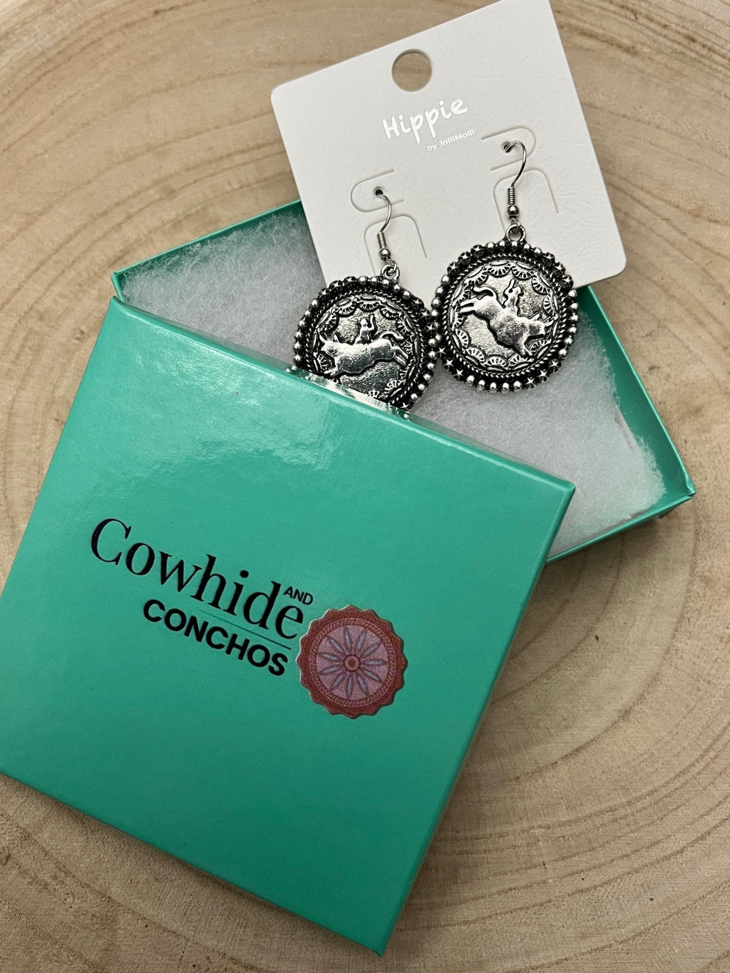 Rodeo Cowboy Pendant Earrings