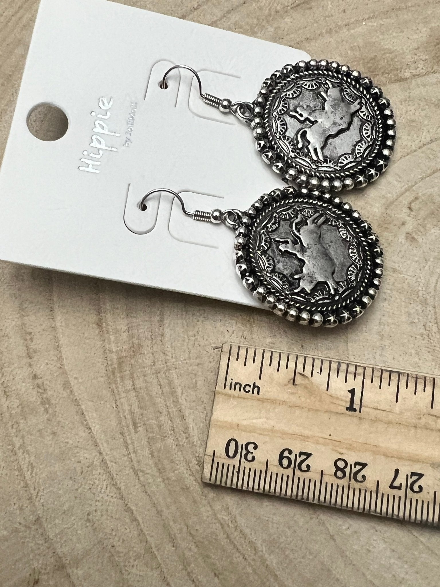Rodeo Cowboy Pendant Earrings